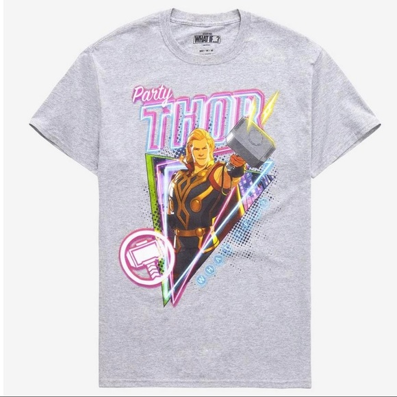 Marvel What If...? Party Thor T-Shirt - Picture 1 of 3